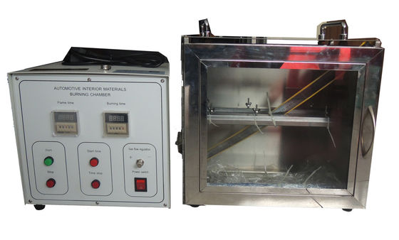 Equipamento automático de ensaio de inflamabilidade para ensaio de queima de materiais interiores
