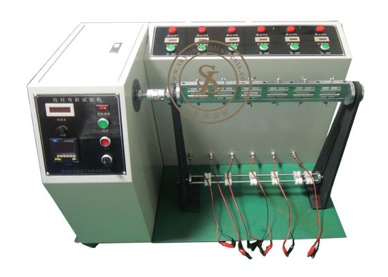 UL 87 Equipamento de ensaio de laboratório Máquina de ensaio de dobragem de fio, ângulo de dobragem 10 - 180° Ajustável
