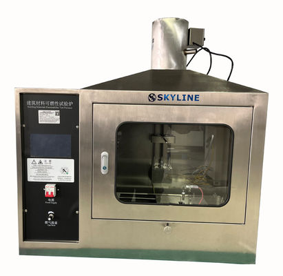 Equipamento de ensaio da inflamabilidade do material de construção Teste de inflamabilidade Fonte única de chama
