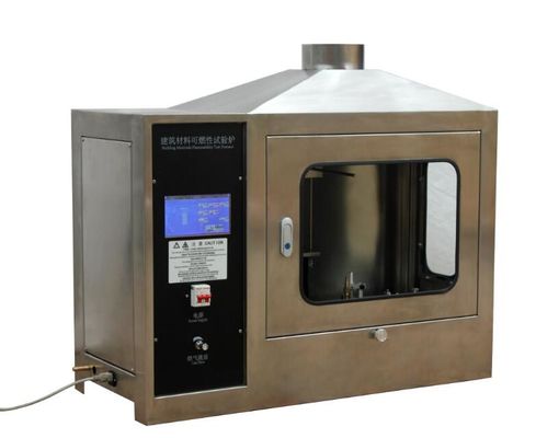 Teste de inflamabilidade automática de materiais de construção